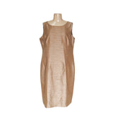 Kasper Brown Shift Dress - Size 14