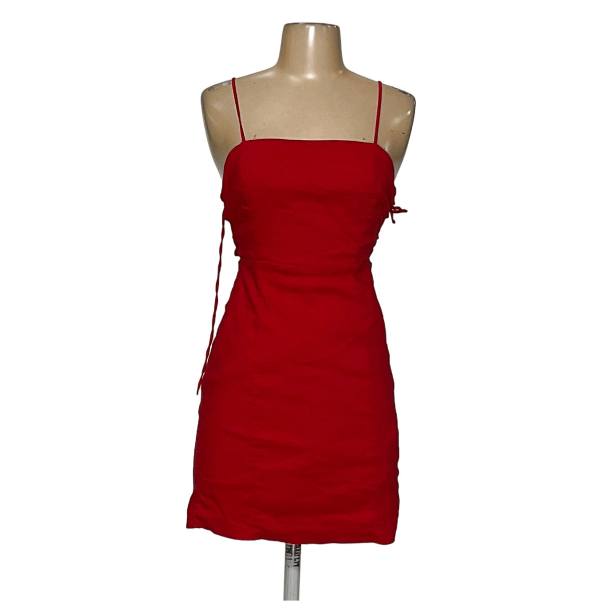 Zara Red Sheath Midi Dress XS