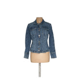 WHBM Blue Cotton Women's Jacket