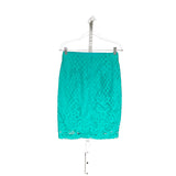 LOFT Green Lace A-Line Skirt - Size 2