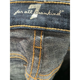 7 For All Mankind Blue Ankle Jeans