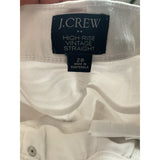 J. CREW White Straight Jeans - Size 28