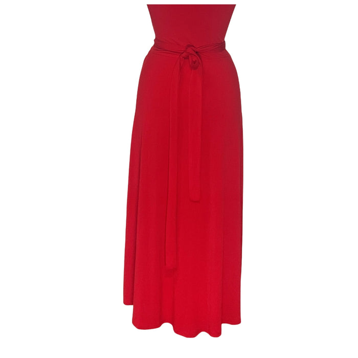 Red Michael Kors A-Line Midi Dress - Size L