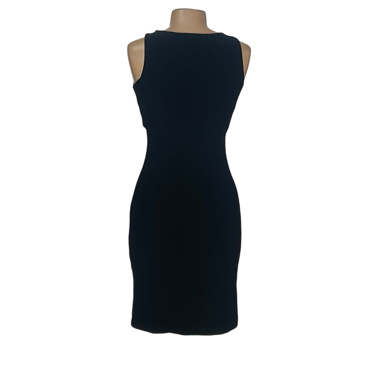 Boston Proper Black Midi A-Line Dress