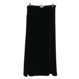 Eddie Bauer Black Velvet Maxi Skirt