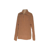 Aerie Brown Henley Sweater - Women's M