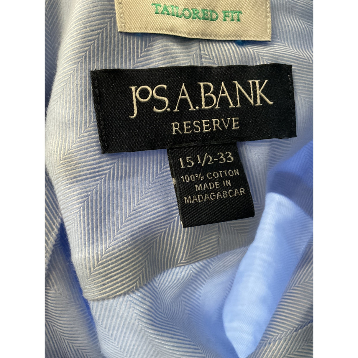 Jos. A. Bank Blue Striped Button-Down Shirt