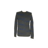 DKNY Gray Men's Wool Striped Pullover Sweater