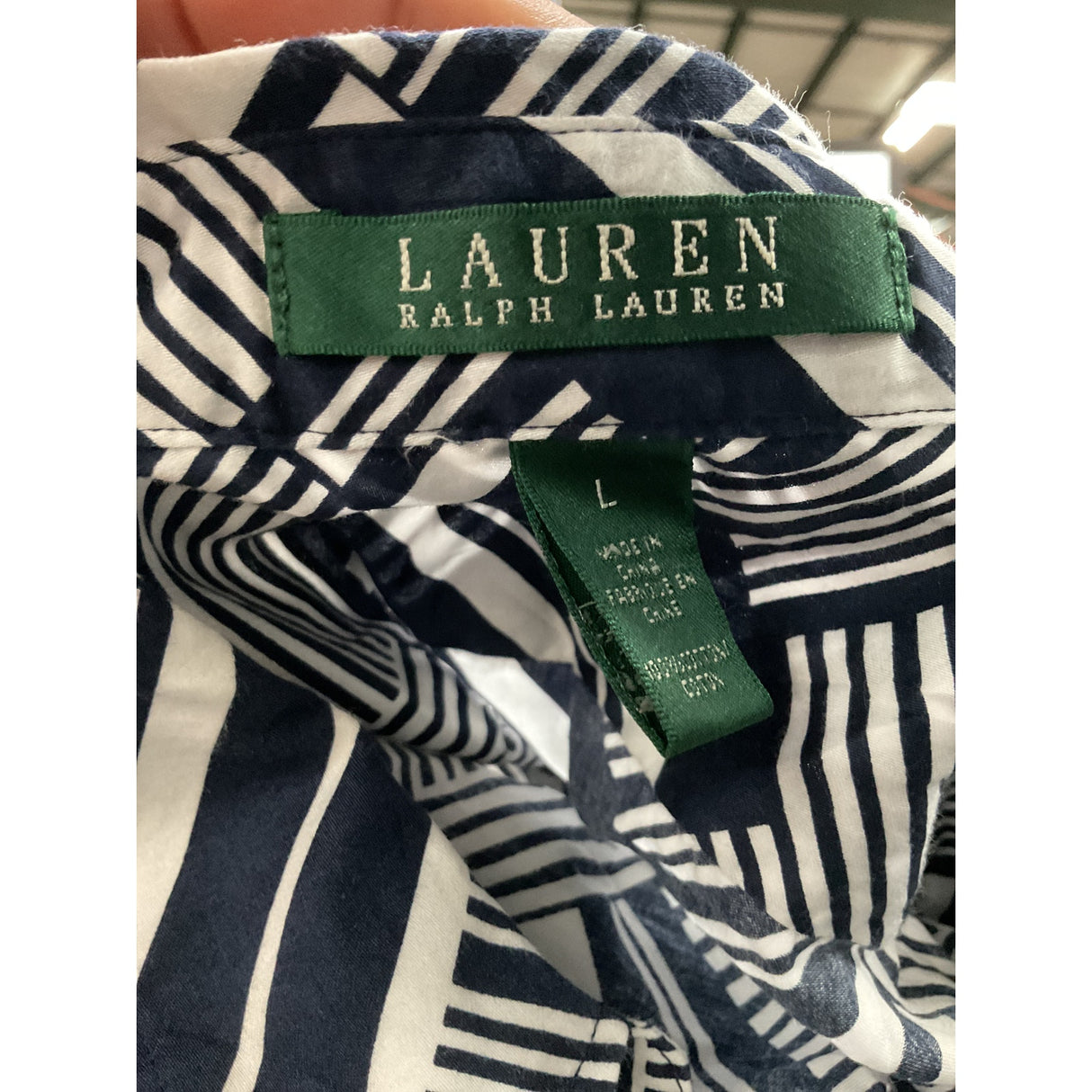 Lauren Ralph Lauren Multicolor Button-Up Top L