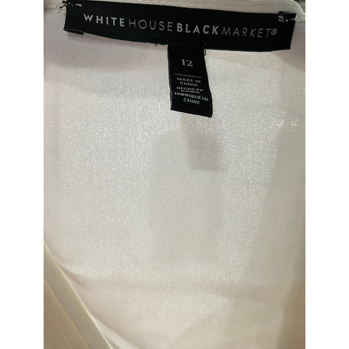 White House Black Market White Blouse