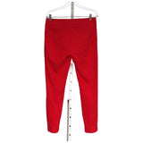 LOFT Red Cotton Ankle Pants, Size 6