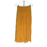 Maeve Yellow A-Line Midi Skirt XS