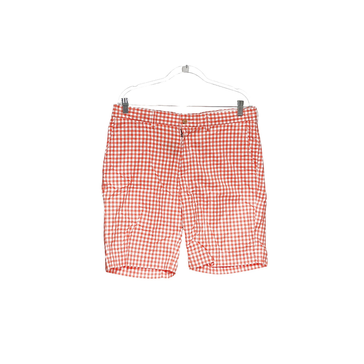 Polo Ralph Lauren Men's Orange Gingham Bermuda Shorts