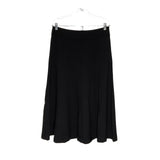 Coldwater Creek Black A-Line Midi Skirt