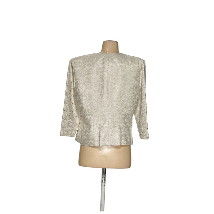 R&M Richards Cream Blazer - Size 14P