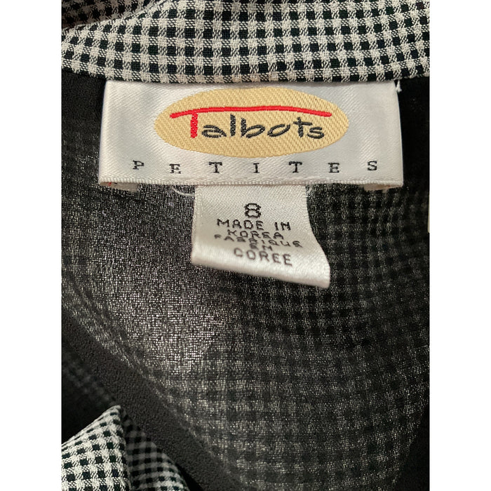 Talbots Gray 100% Cotton Midi Shirt Dress