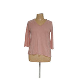 Chico's Pink Cotton Blouse Size 2 - Women's Top