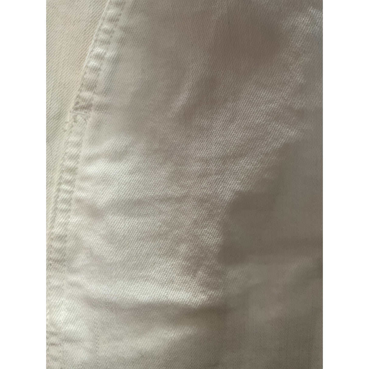 Chico's White Cotton Spandex Straight Pencil Skirt