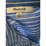 Madewell Blue Striped Blouse