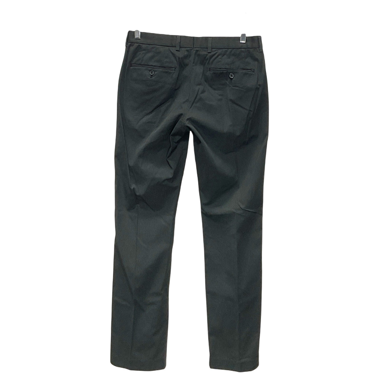 Express Men's Gray Striped Tapered Pants