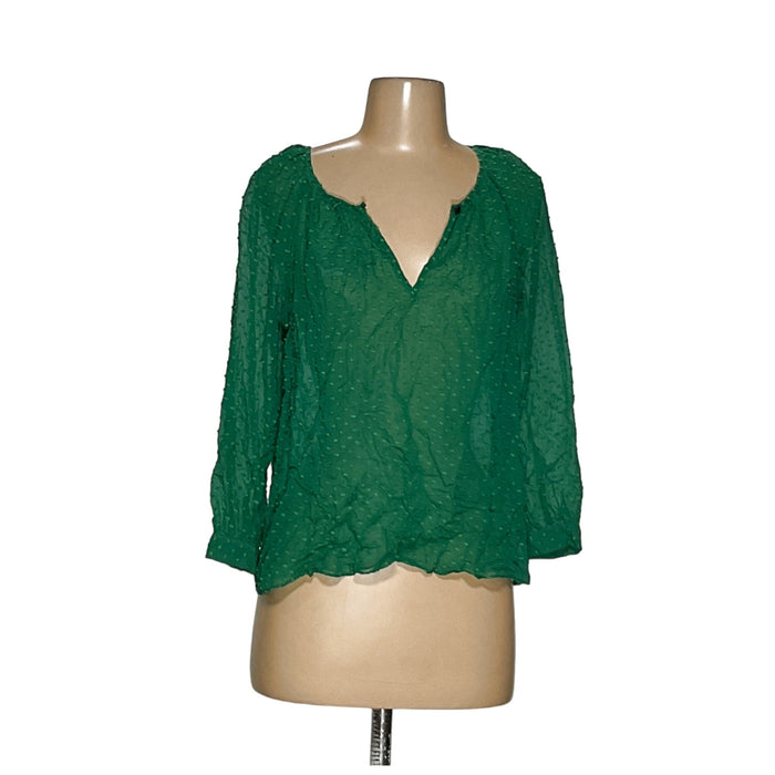 J. CREW Women's Green Blouse Size 2