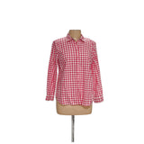 Talbots Pink Cotton Button-Up Top (lp)