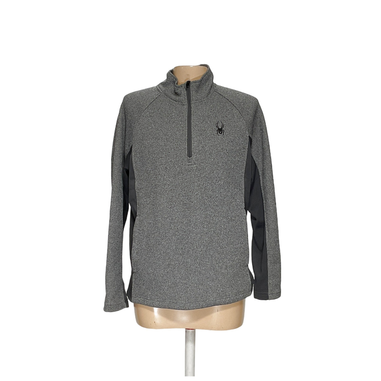 Spyder Men's Gray Henley Hoodie XL