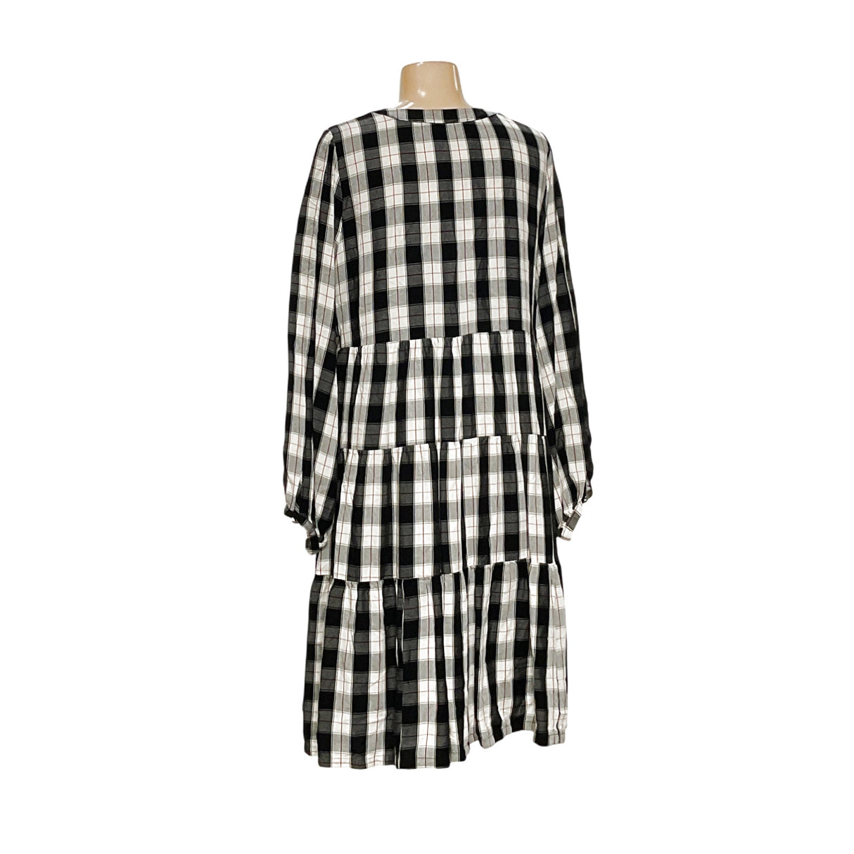 Maeve Black Plaid Shift Dress