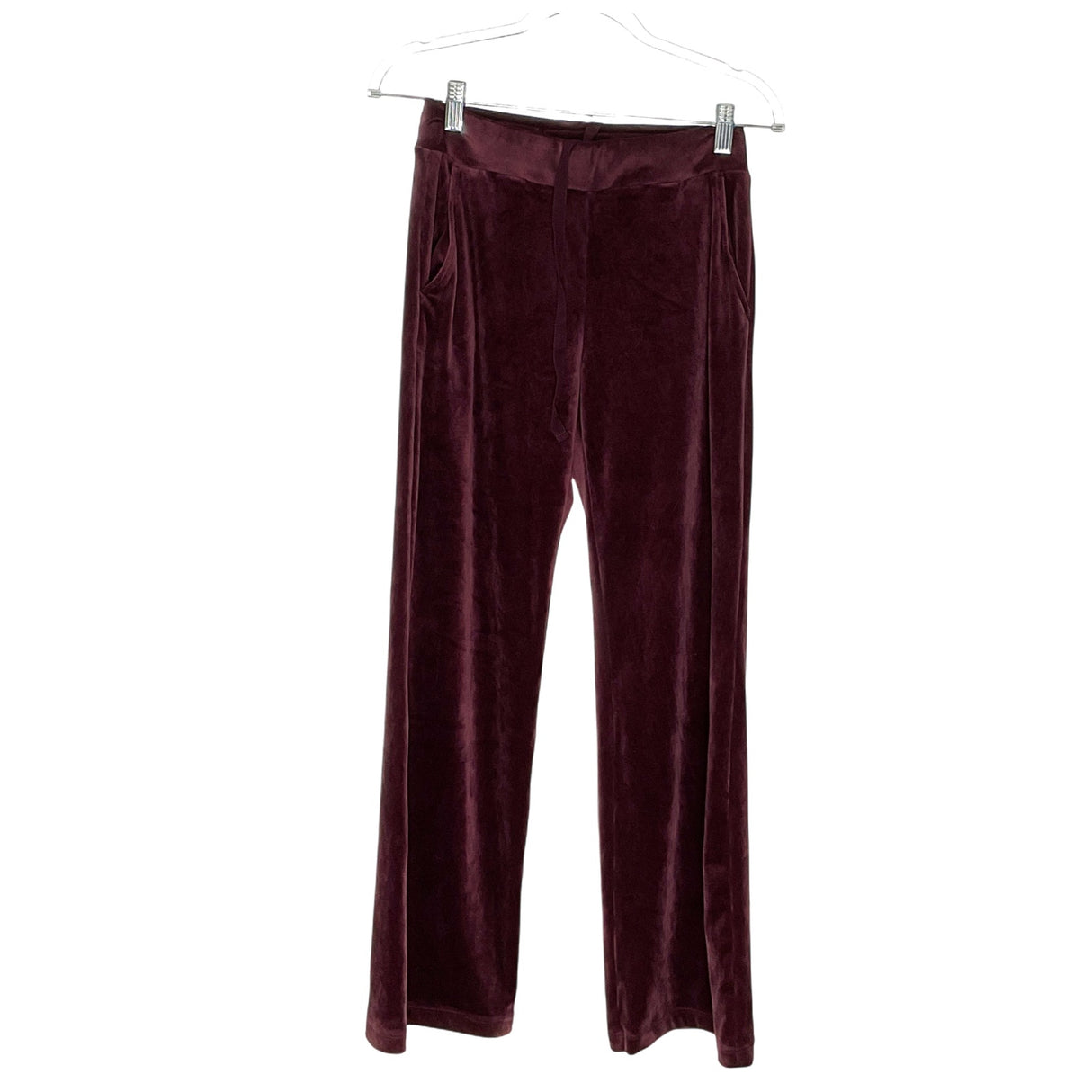Uniqlo Women's Purple Velour Wide Leg Pants