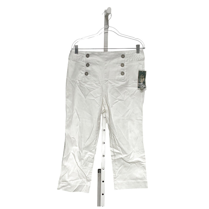 Lauren by Ralph Lauren White Capri Pants