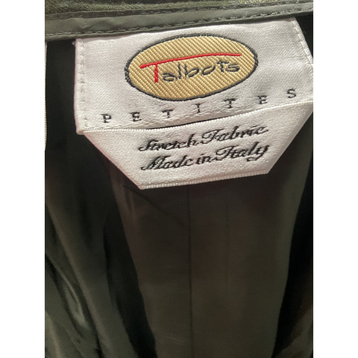 Talbots Women's Green Wool Ankle Pants Size 12P