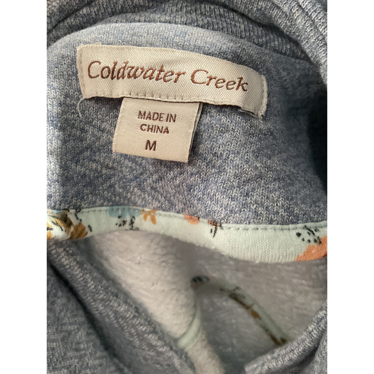 Coldwater Creek Blue Women's Full Zip Sweater