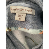 Coldwater Creek Blue Women's Full Zip Sweater