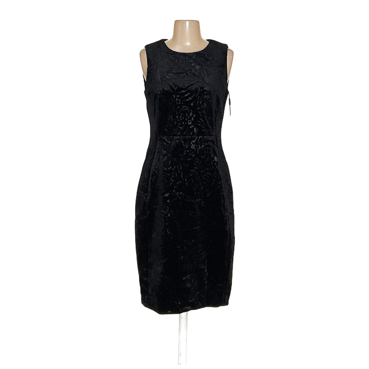 Calvin Klein Black A-Line Midi Dress, Size 8