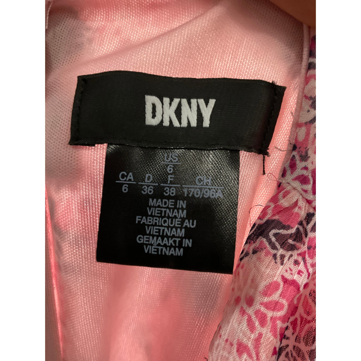 DKNY Pink Wrap Dress- Size 6