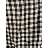 LOFT Black Gingham Summer Blouse