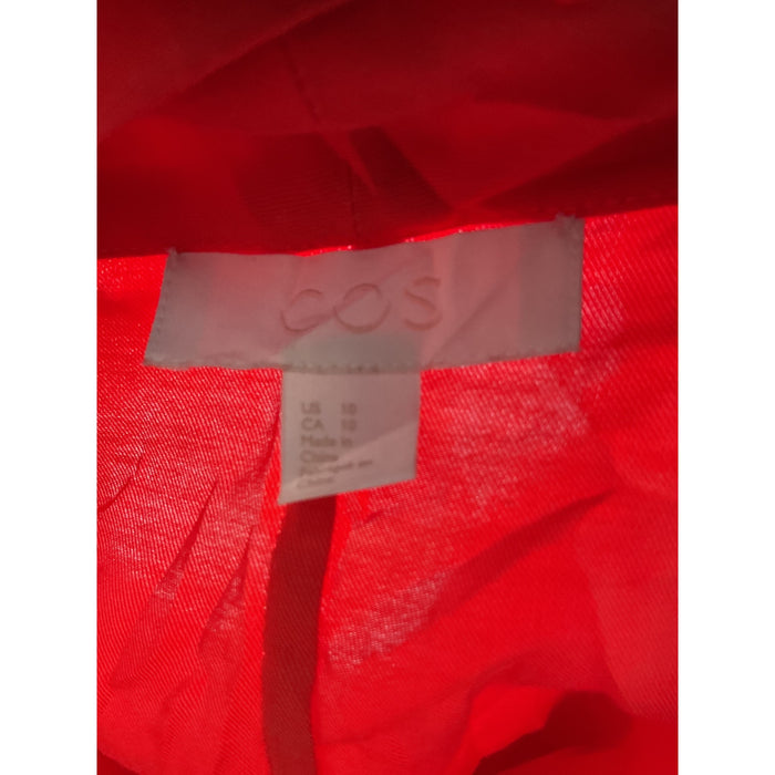 Cos Orange Shift Midi Dress Size 10