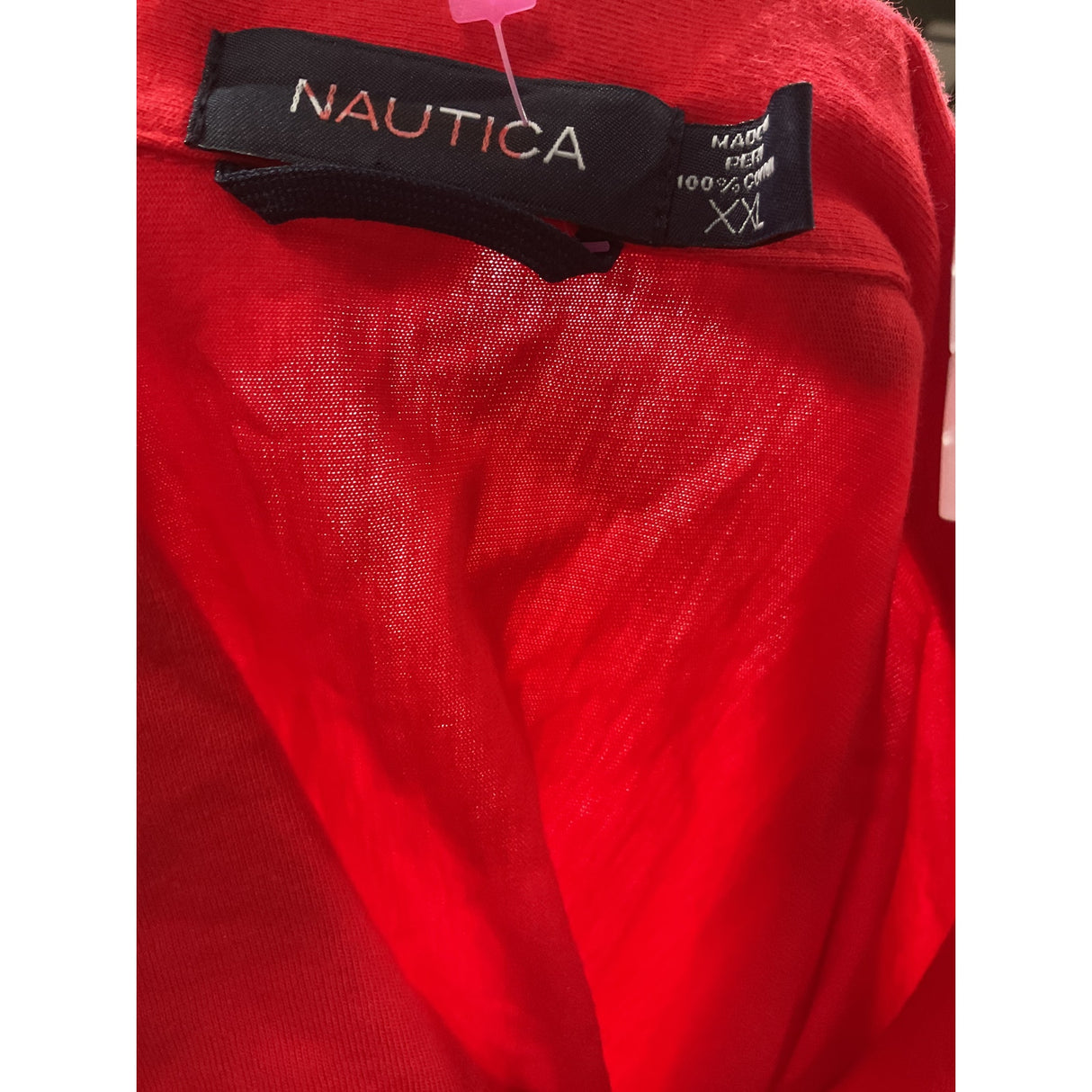 Nautica Orange Henley Sweater - XXL