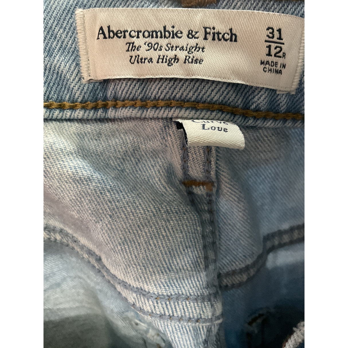 Abercrombie & Fitch Blue Ankle Jeans Size 12R