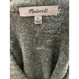 Madewell Women's Green Henley Sweater - Size M