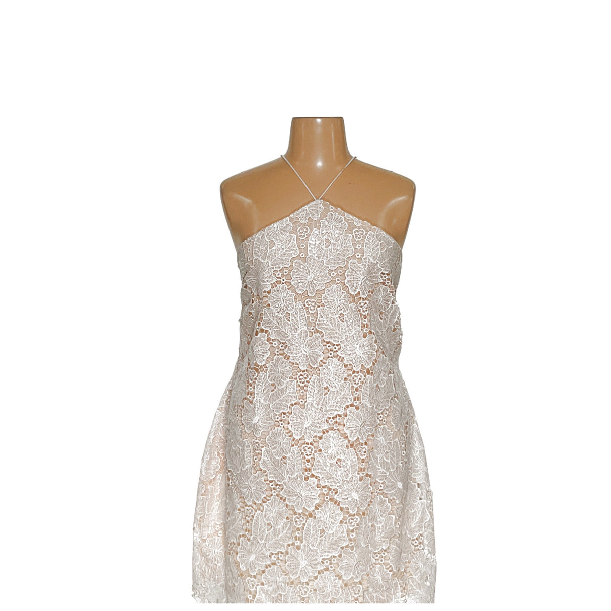 Fashion Nova White Lace Shift Dress