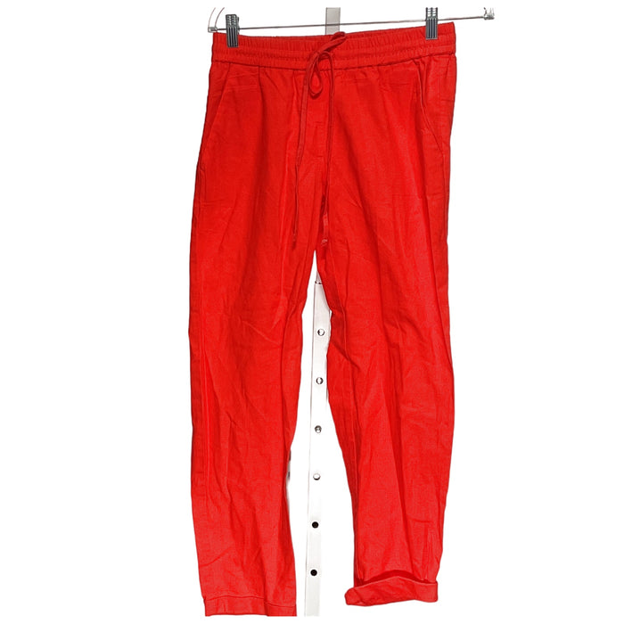 J.CREW Orange Linen Ankle Pants - Size 0