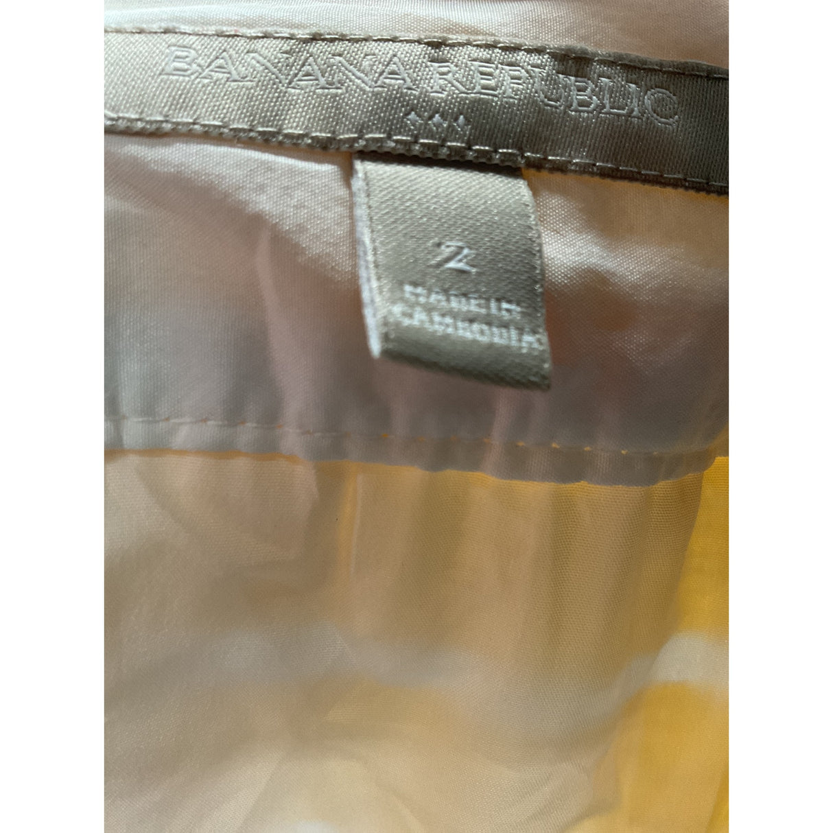 Yellow Banana Republic Mini Skirt - Size 2