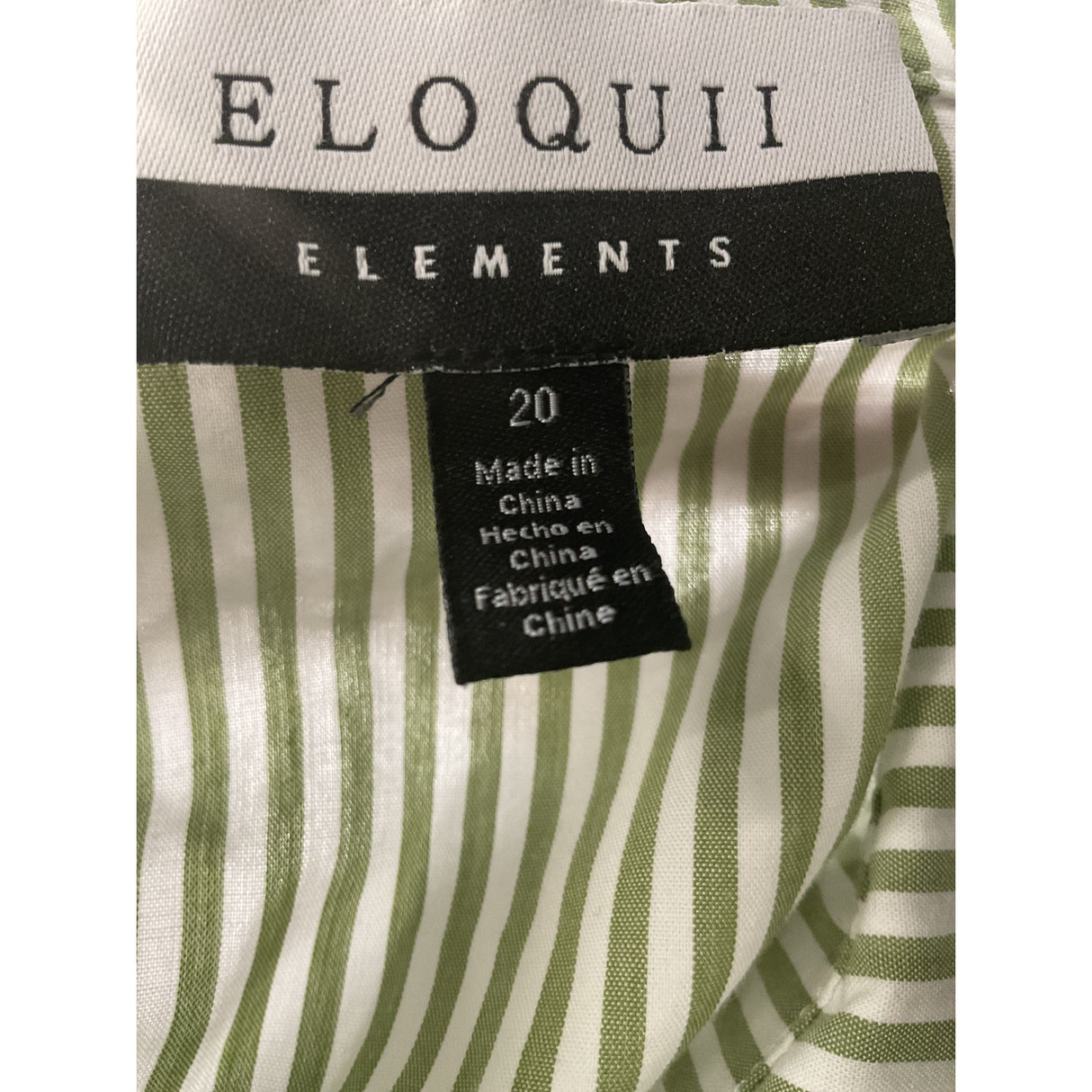 ELOQUII Women's Striped Button-Up - Size 20