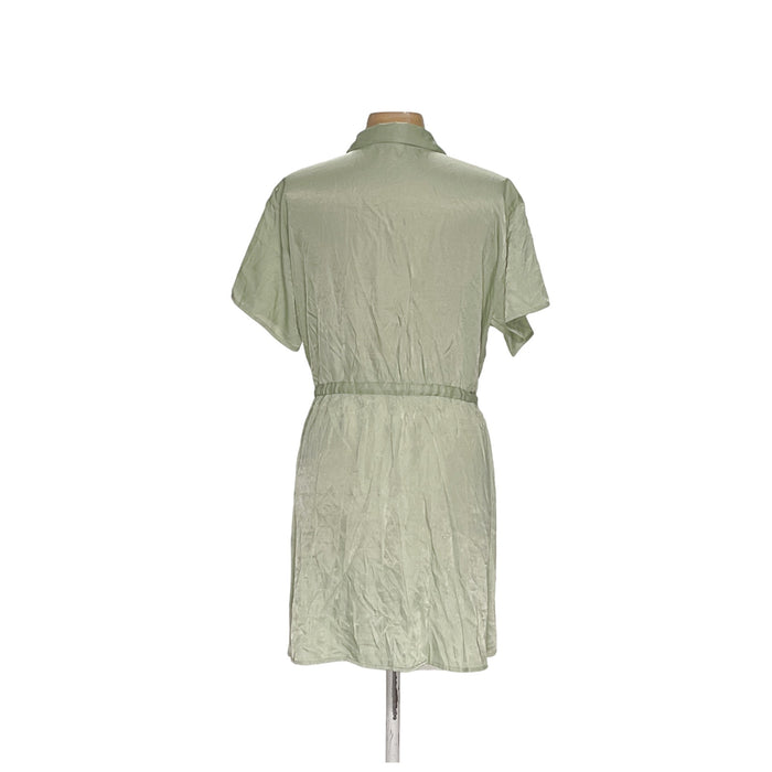 Nine West Green Shirt Dress, Knee Length, XL