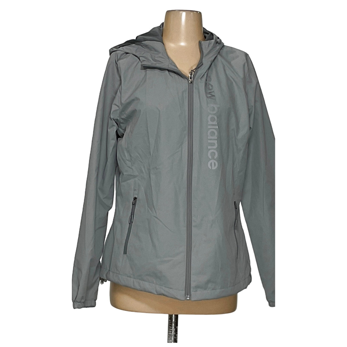 New Balance Gray Windbreaker Jacket - Women's Medium