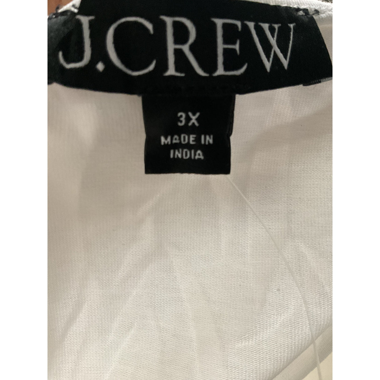 J. Crew White 3X Cotton Blouse