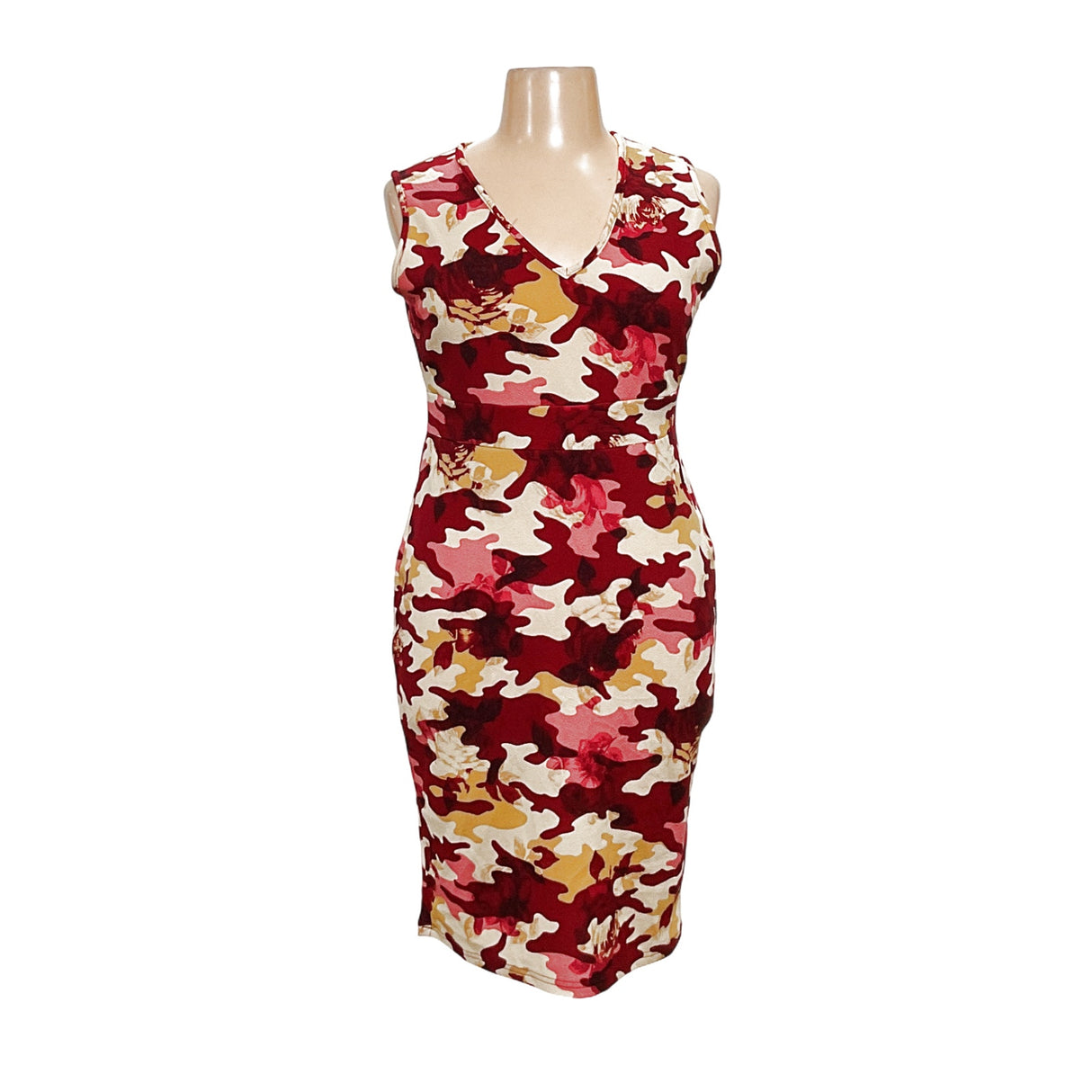 Ashley Stewart Red Midi Sheath Dress, Size 14/16