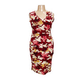 Ashley Stewart Red Midi Sheath Dress, Size 14/16
