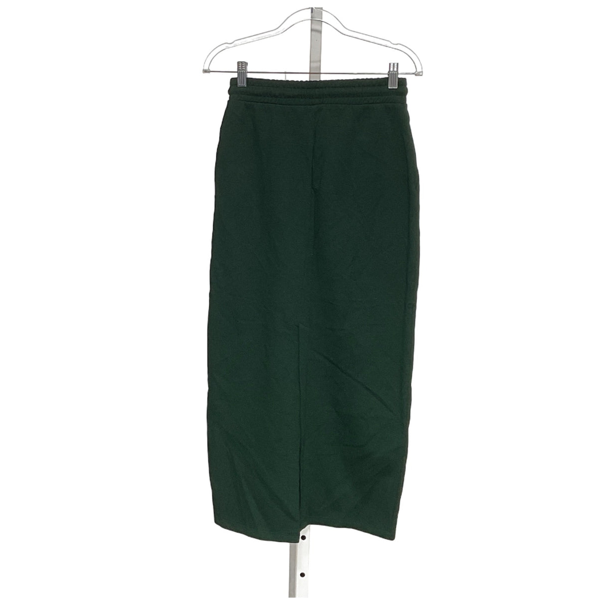 ZARA Green A-Line Midi Skirt M